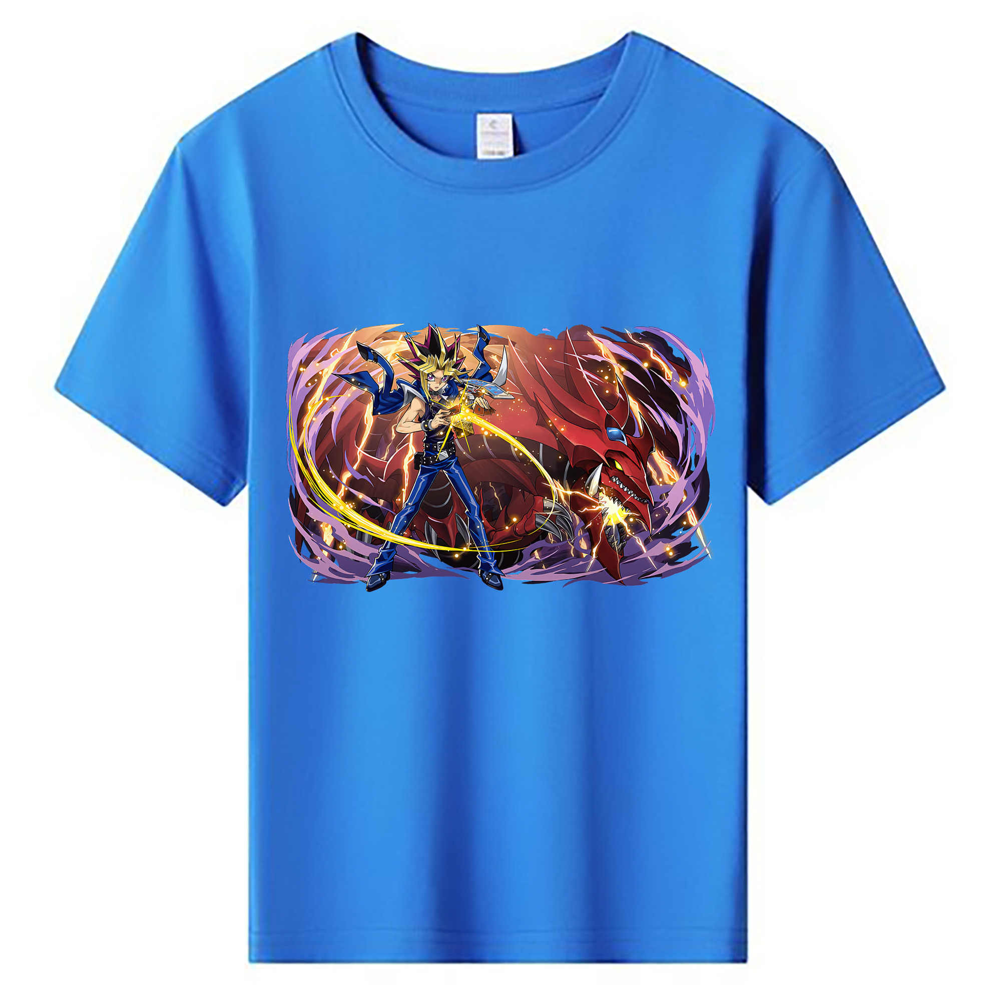 （画像用） 遊☆戯☆王 Yu-Gi-Oh! 綿100％キッズTシャツ（フロントプリント）